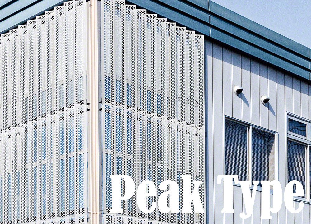 Peak型有孔折板