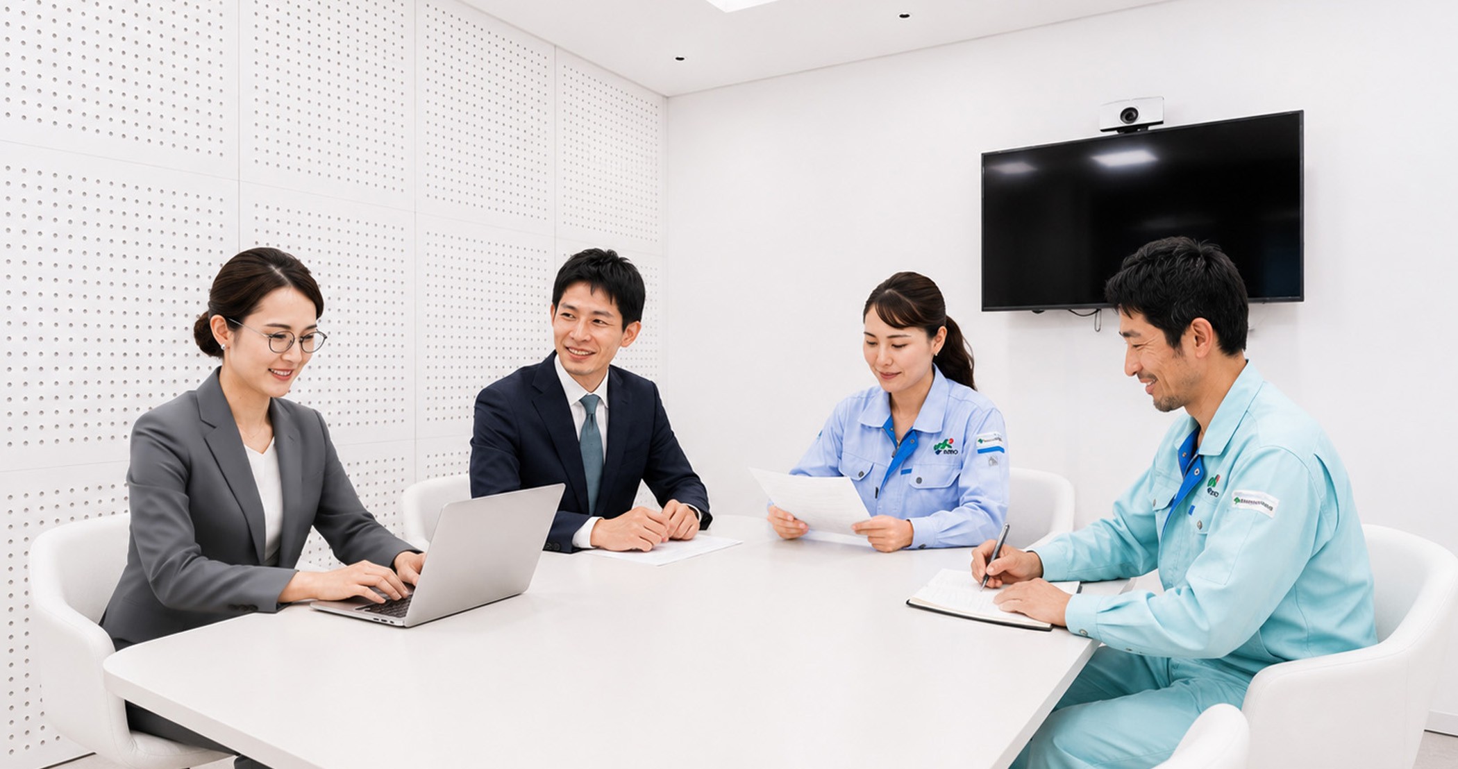 工場で働く社員
