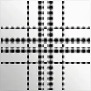 タータンチェックのパンチングメタル【パターンA】