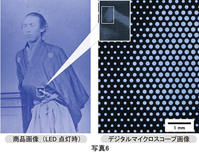 孔の配置や大きさを変化させ画像を表現する手法「Free Art Perforation®」との組み合わせ